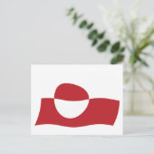 Carte postale du drapeau du Groenland (Debout devant)