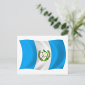Carte postale du drapeau du Guatemala (Debout devant)