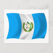 Carte postale du drapeau du Guatemala (Devant)