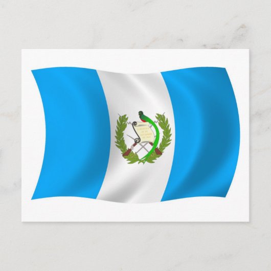 Carte postale du drapeau du Guatemala (Devant)
