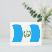 Carte postale du drapeau du Guatemala (Debout devant)