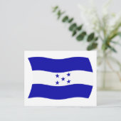 Carte postale du drapeau du Honduras (Debout devant)