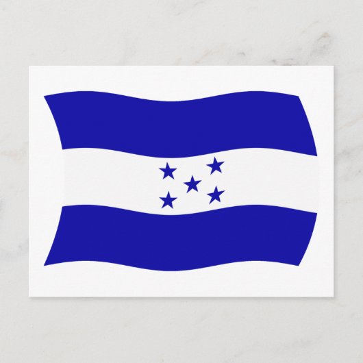 Carte postale du drapeau du Honduras (Devant)