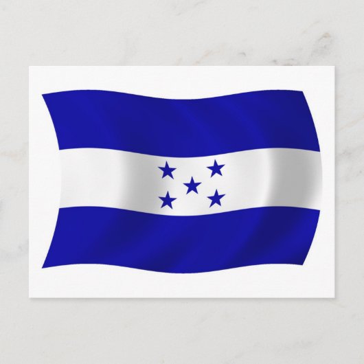 Carte postale du drapeau du Honduras (Devant)