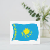 Carte postale du drapeau du Kazakhstan (Debout devant)