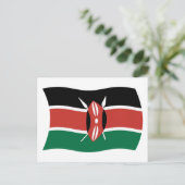 Carte postale du drapeau du Kenya (Debout devant)