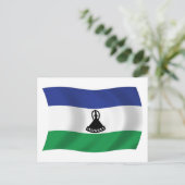 Carte postale du drapeau du Lesotho (Debout devant)