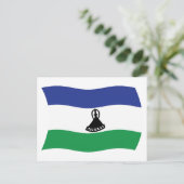 Carte postale du drapeau du Lesotho (Debout devant)