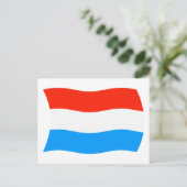 Carte postale du drapeau du Luxembourg (Debout devant)