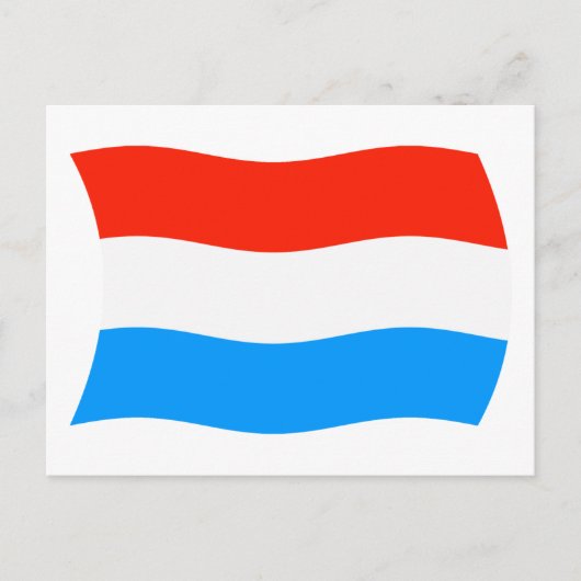 Carte postale du drapeau du Luxembourg (Devant)