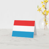 Carte postale du drapeau du Luxembourg (Fleur jaune)