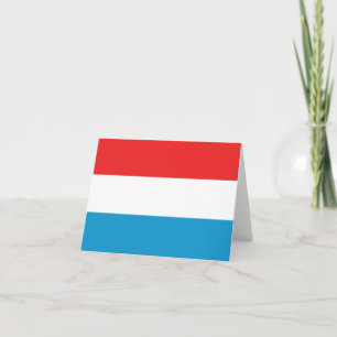 Carte postale du drapeau du Luxembourg
