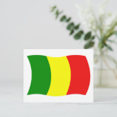 Carte postale du drapeau du Mali (Debout devant)