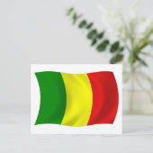 Carte postale du drapeau du Mali (Debout devant)