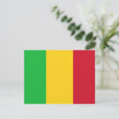 Carte postale du drapeau du Mali (Debout devant)