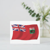 Carte postale du drapeau du Manitoba (Debout devant)