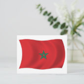 Carte postale du drapeau du Maroc (Debout devant)