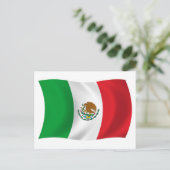 Carte postale du drapeau du Mexique (Debout devant)