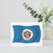 Carte postale du drapeau du Minnesota (Debout devant)