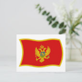 Carte postale du drapeau du Monténégro (Debout devant)