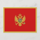 Carte postale du drapeau du Monténégro (Devant)