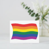 Carte postale du drapeau du mouvement de la fierté (Debout devant)