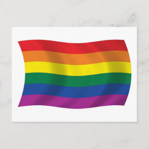 Carte postale du drapeau du mouvement de la fierté