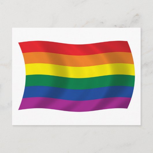 Carte postale du drapeau du mouvement de la fierté (Devant)