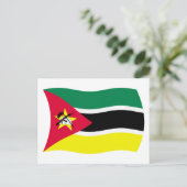 Carte postale du drapeau du Mozambique (Debout devant)