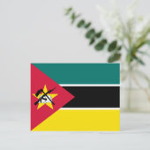 Carte postale du drapeau du Mozambique (Debout devant)