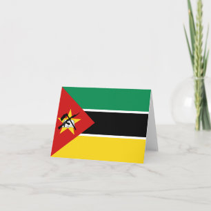 Carte postale du drapeau du Mozambique