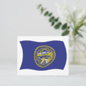 Carte postale du drapeau du Nebraska (Debout devant)