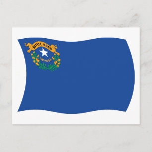 Carte postale du drapeau du Nevada