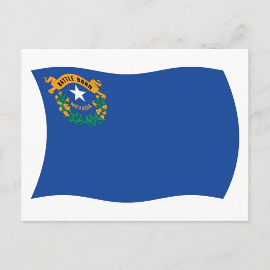 Carte postale du drapeau du Nevada (Devant)