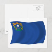 Carte postale du drapeau du Nevada (Devant / Derrière)