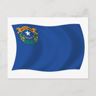 Carte postale du drapeau du Nevada