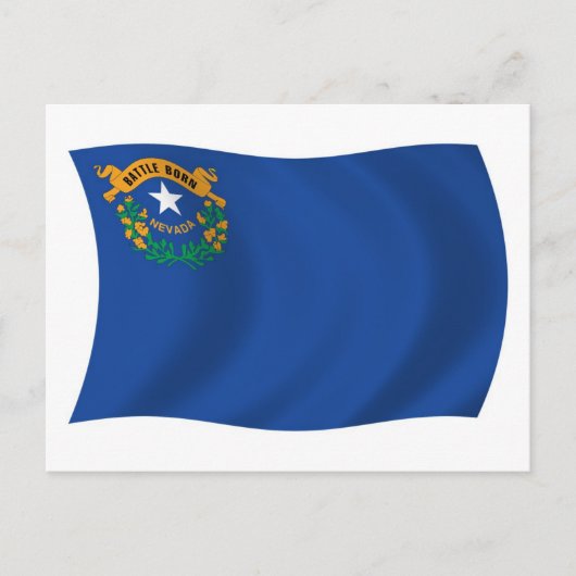 Carte postale du drapeau du Nevada (Devant)