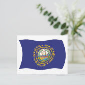 Carte postale du drapeau du New Hampshire (Debout devant)
