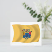 Carte postale du drapeau du New Jersey (Debout devant)