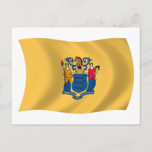 Carte postale du drapeau du New Jersey (Devant)