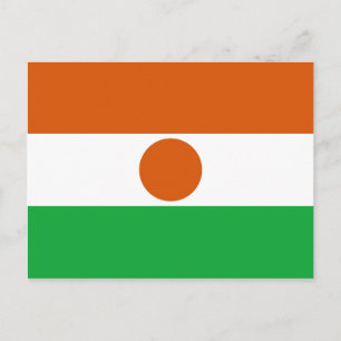 Carte postale du drapeau du Niger