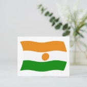 Carte postale du drapeau du Niger (Debout devant)