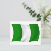 Carte postale du drapeau du Nigéria (Debout devant)