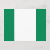 Carte postale du drapeau du Nigeria (nigérian) (Devant)