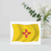 Carte postale du drapeau du Nouveau-Mexique (Debout devant)