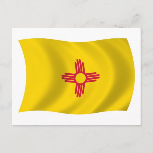Carte postale du drapeau du Nouveau-Mexique (Devant)