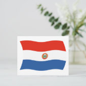 Carte postale du drapeau du Paraguay (Debout devant)