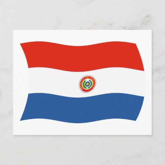 Carte postale du drapeau du Paraguay (Devant)