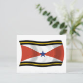 Carte postale du drapeau du peuple Akha (Debout devant)