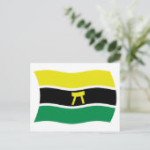 Carte postale du drapeau du peuple Ashanti (Debout devant)